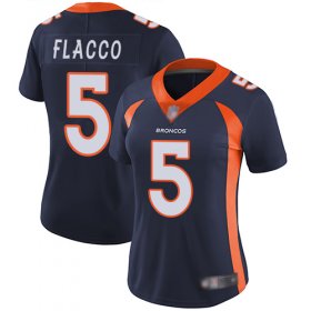 Wholesale Cheap Nike Broncos #5 Joe Flacco Blue Alternate Women\'s Stitched NFL Vapor Untouchable Limited Jersey