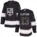 Wholesale Cheap Adidas Kings #13 Kyle Clifford Black Home Authentic Drift Fashion Stitched NHL Jersey