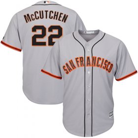 Wholesale Cheap Giants #22 Andrew McCutchen Grey New Cool Base Road Stitched MLB Jersey