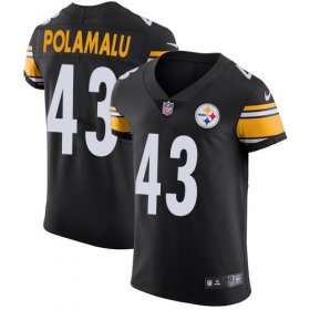 Wholesale Cheap Nike Steelers #43 Troy Polamalu Black Team Color Men\'s Stitched NFL Vapor Untouchable Elite Jersey