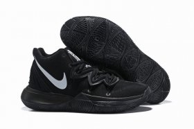 Wholesale Cheap Nike Kyire 5 All Black White-logo