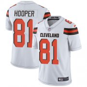 Wholesale Cheap Nike Browns #81 Austin Hooper White Men's Stitched NFL Vapor Untouchable Limited Jersey
