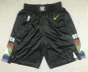Wholesale Cheap Men's Denver Nuggets Black 2020 Nike City Edition Swingman Shorts
