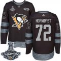 Wholesale Cheap Adidas Penguins #72 Patric Hornqvist Black 1917-2017 100th Anniversary Stanley Cup Finals Champions Stitched NHL Jersey