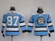 Wholesale Cheap Penguins #87 Sidney Crosby Stitched Blue NHL Jersey