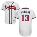 Wholesale Cheap Braves #13 Ronald Acuna Jr. White Flexbase Authentic Collection Stitched MLB Jersey