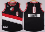 Wholesale Cheap Portland Trail Blazers #0 Damian Lillard Revolution 30 Swingman 2014 Christmas Day Black Jersey