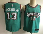 Wholesale Cheap Men's Memphis Grizzlies #13 Jaren Jackson Jr. Nike 2019 Green Throwback Swingman Jersey With The Sponsor Logo