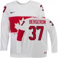 Wholesale Cheap Olympic 2014 CA. #37 Patrice Bergeron White Stitched NHL Jersey