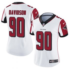 Wholesale Cheap Nike Falcons #90 Marlon Davidson White Women\'s Stitched NFL Vapor Untouchable Limited Jersey