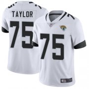 Wholesale Cheap Nike Jaguars #75 Jawaan Taylor White Men's Stitched NFL Vapor Untouchable Limited Jersey