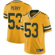 Wholesale Cheap Nike Packers #53 Nick Perry Yellow Men's Stitched NFL Limited Rush Jersey