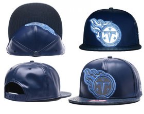 Wholesale Cheap NFL Tennessee Titans Team Logo Navy Reflective Snapback Adjustable Hat G456
