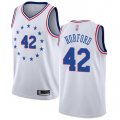 Wholesale Cheap 76ers #42 Al Horford White Basketball Swingman Earned Edition Jersey