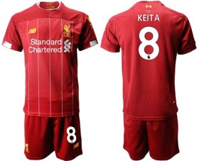 Wholesale Cheap Liverpool #8 Keita Red Home Soccer Club Jersey