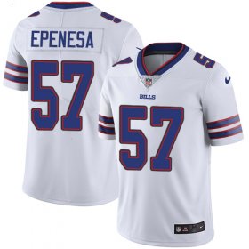 Wholesale Cheap Nike Bills #57 A.J. Epenesas White Men\'s Stitched NFL Vapor Untouchable Limited Jersey
