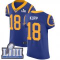 Wholesale Cheap Nike Rams #18 Cooper Kupp Royal Blue Alternate Super Bowl LIII Bound Men's Stitched NFL Vapor Untouchable Elite Jersey