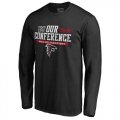Wholesale Cheap Men's Atlanta Falcons Pro Line by Fanatics Branded Black 2016 NFC Conference Champions Our Conference Long Sleeve T-Shirt