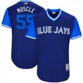 Wholesale Cheap Blue Jays #55 Russell Martin Navy 