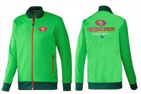 Wholesale Cheap NFL San Francisco 49ers Victory Jacket Green