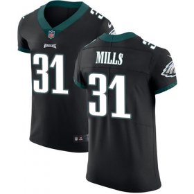 Wholesale Cheap Nike Eagles #31 Jalen Mills Black Alternate Men\'s Stitched NFL Vapor Untouchable Elite Jersey