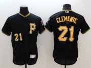 Wholesale Cheap Pirates #21 Roberto Clemente Black Flexbase Authentic Collection Stitched MLB Jersey