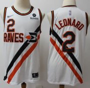 Wholesale Cheap Clippers #2 Kawhi Leonard White Basketball Swingman Hardwood Classics Jersey