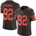 Wholesale Cheap Nike Browns #92 Chad Thomas Brown Men's Stitched NFL Limited Rush Jersey