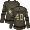 Wholesale Cheap Adidas Sabres #40 Robin Lehner Green Salute to Service Women's Stitched NHL Jersey