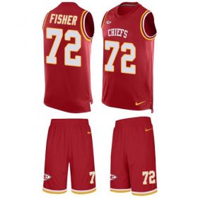Wholesale Cheap Nike Chiefs #72 Eric Fisher Red Team Color Men\'s Stitched NFL Limited Tank Top Suit Jersey