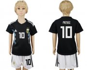 Wholesale Cheap Argentina #10 Messi Away Kid Soccer Country Jersey
