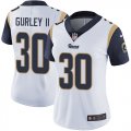 Wholesale Cheap Nike Rams #30 Todd Gurley II White Women's Stitched NFL Vapor Untouchable Limited Jersey
