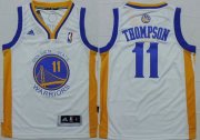 Cheap Youth Golden State Warriors #11 Klay Thompson White NBA Adidas Jersey