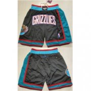 Wholesale Cheap Men Memphis Grizzlies Black Shorts Run Small