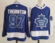 Wholesale Cheap Men's Toronto Maple Leafs #97 Joe Thornton Royal Blue 2021 Retro Stitched NHL Jersey