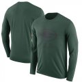 Wholesale Cheap Men's Green Bay Packers Nike Green Salute to Service Sideline Legend Performance Long Sleeve T-Shirt