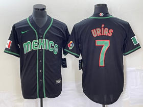 Wholesale Cheap Men\'s Mexico Baseball #7 Julio Urias 2023 Black World Classic Stitched Jersey