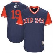 Wholesale Cheap Red Sox #19 Jackie Bradley Jr Navy "JBJ" Players Weekend Authentic Stitched MLB Jersey