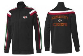 Wholesale Cheap NFL Kansas City Chiefs Heart Jacket Black_1