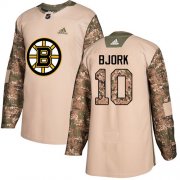 Wholesale Cheap Adidas Bruins #10 Anders Bjork Camo Authentic 2017 Veterans Day Youth Stitched NHL Jersey