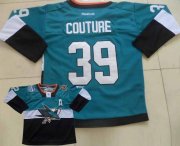 Wholesale Cheap Sharks #39 Logan Couture Teal/Black 2015 Stadium Series Stitched NHL Jersey