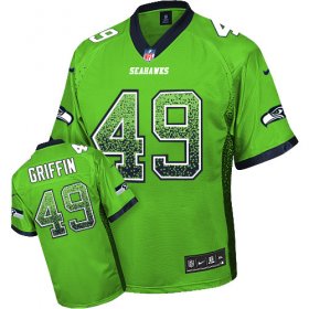 Wholesale Cheap Nike Seahawks #49 Shaquem Griffin Green Men\'s Stitched NFL Elite Drift Fashion Jersey
