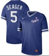 Wholesale Cheap Nike Dodgers #5 Corey Seager Royal Authentic Cooperstown Collection Stitched MLB Jersey