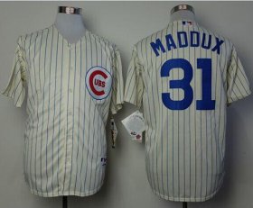 Wholesale Cheap Cubs #31 Greg Maddux Cream 1969 Turn Back The Clock Stitched MLB Jersey
