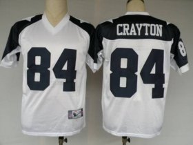 Wholesale Cheap Cowboys #84 Patrick Crayton White Thanksgiving Stitched Throwback NFL Jersey