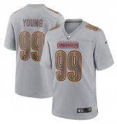 Wholesale Cheap Men's Washington Commanders #99 Chase Young Gray Atmosphere Fashion Stitched Game Jersey
