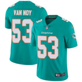 Wholesale Cheap Men\'s Miami Dolphins #53 Kyle Van Noy Aqua Green Team Color Stitched Vapor Untouchable Limited Jersey