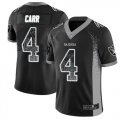 Wholesale Cheap Nike Raiders #4 Derek Carr Black Team Color Men's Stitched NFL Limited Rush Drift Fashion Jersey