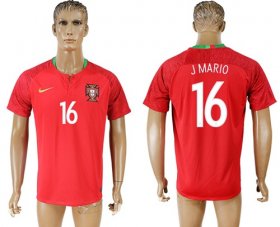 Wholesale Cheap Portugal #16 J.Mario Home Soccer Country Jersey
