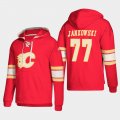 Wholesale Cheap Calgary Flames #77 Mark Jankowski Red adidas Lace-Up Pullover Hoodie